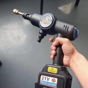 Cordless electric pressure washer gun.