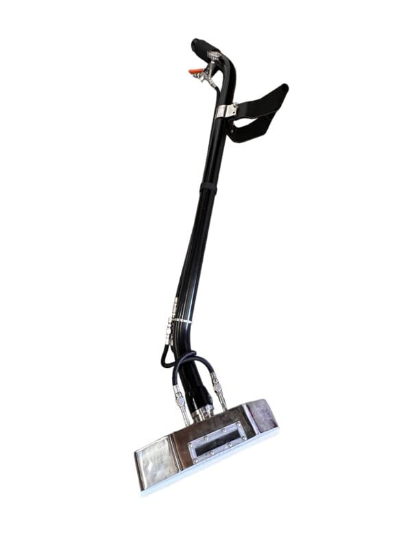 Black and silver carpet cleaning wand.