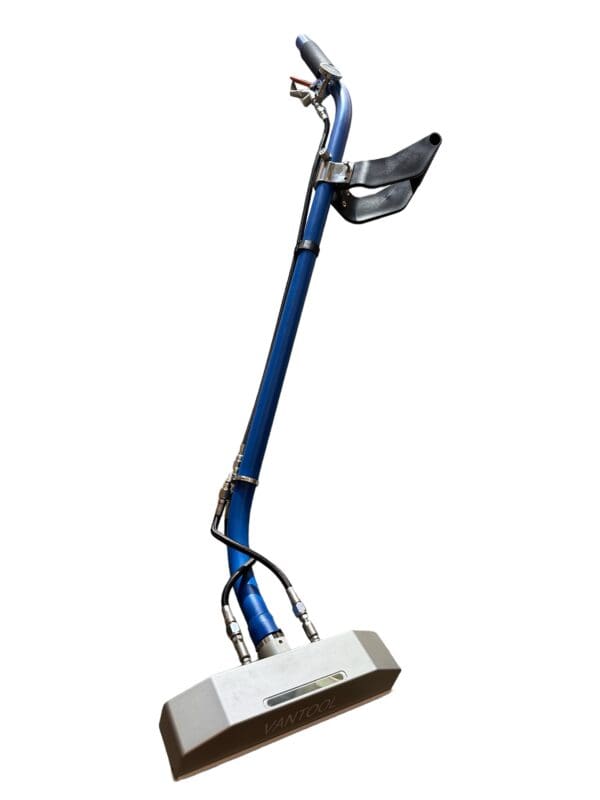 Blue and gray floor cleaning tool.