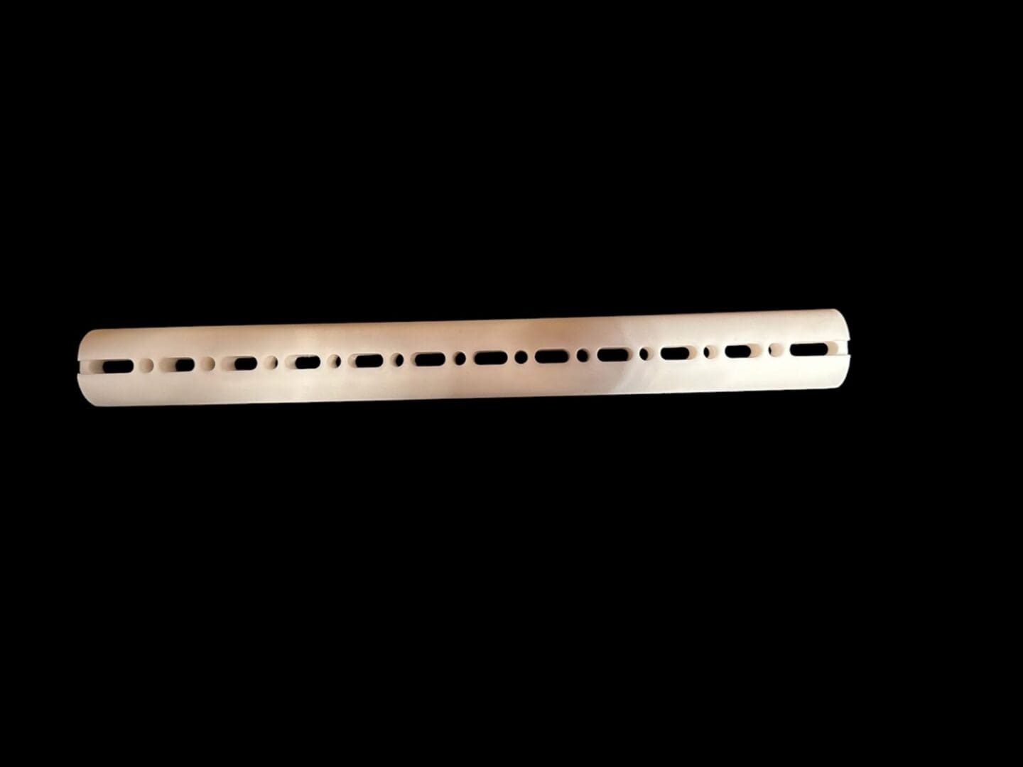 White plastic shelf support bracket.