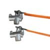 Two 1/4 NPT manual drain valves.