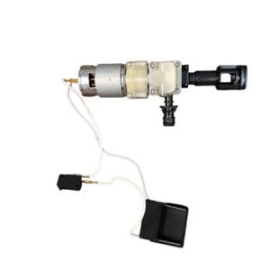 Water pump with wires and switch.