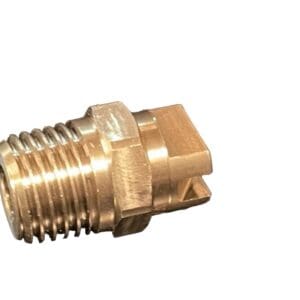 Brass threaded spray nozzle tip.