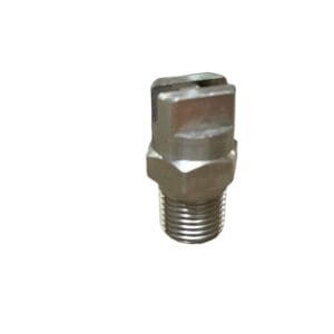 Stainless steel flat spray nozzle.