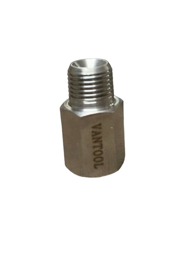 Silver metal connector with "Vantool" logo.