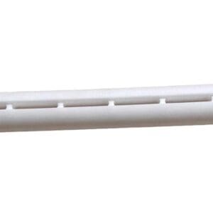 White plastic tube with holes.