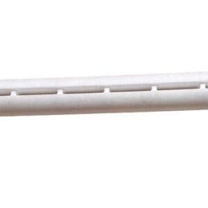 White plastic tube with slots.